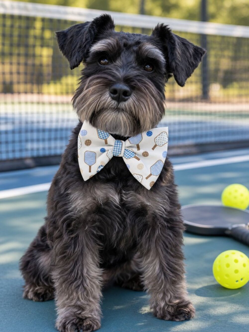GRIFFY & DRAKE Pickleball Pals Dog Bow Tie Large NWT